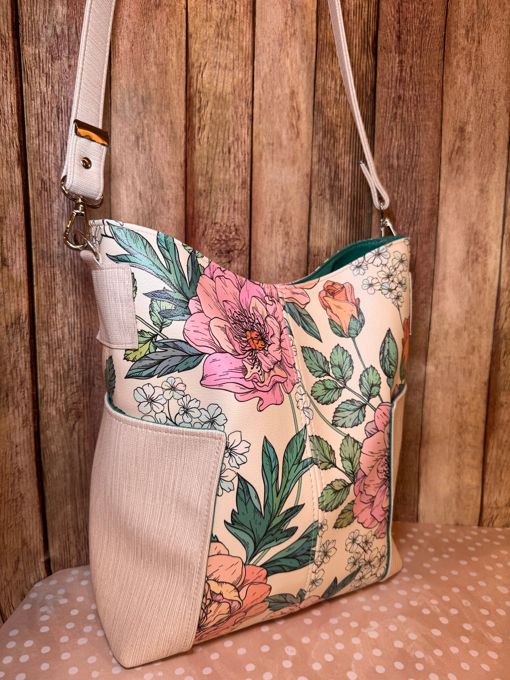 Compass Bag in floral