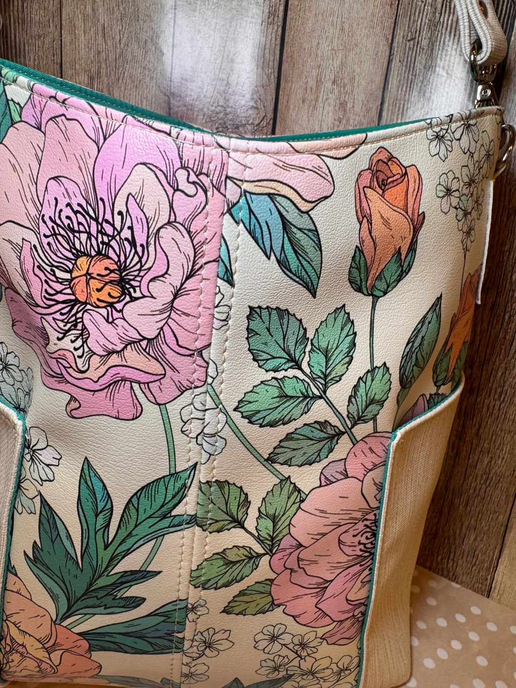 Compass Bag in floral