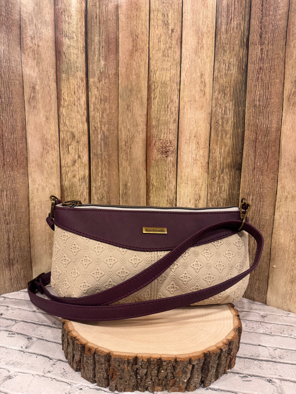 The Ellana Crossbody in Burgundy
